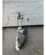 Lucky Charm Natural Real Rabbits Foot feet Key ring chain has claws - £9.18 GBP