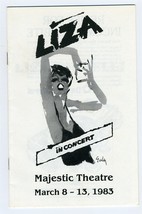 LIZA In Concert Program Majestic Theatre Dallas Texas 1983 Liza Minelli  - £12.72 GBP