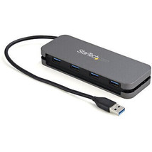 STARTECH.COM HB30AM4AB 4 PORT USB 3.0 HUB 5GBPS 4A - 11IN CABLE - £47.58 GBP