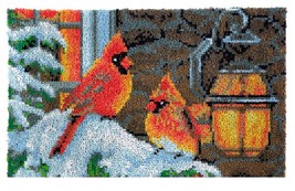 Winter Cardinal Rug Latch Hooking Kit (85x58cm) - $75.99