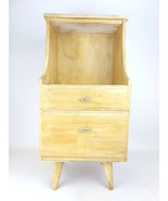 Mid Century Modern Nightstand or End Table 27&quot; w/2 Drawers &amp; Tapered Leg... - $271.64 CAD