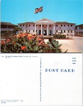 Montego Bay Jamaica The Royal Caribbean Hotel British Flag Flowers VTG P... - £7.49 GBP