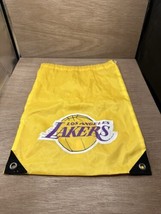 Vintage NBA Los Angeles Lakers Logo Nylon Draw string bag - £7.91 GBP