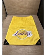 Vintage NBA Los Angeles Lakers Logo Nylon Draw string bag - $13.54 CAD