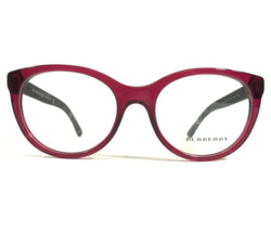 Burberry Eyeglasses Frames B 2176 3496 Black Nova Check Clear Red 51-18-140 - £96.99 GBP