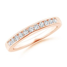ANGARA Lab-Grown Ct 0.32 Eleven Stone Diamond Wedding Ring in 14K Gold - £594.20 GBP