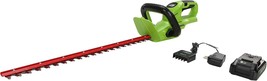 The Greenworks 24V 22&quot; Cordless Rotating Handle Hedge Trimmer Comes With A 1.5Ah - £92.86 GBP