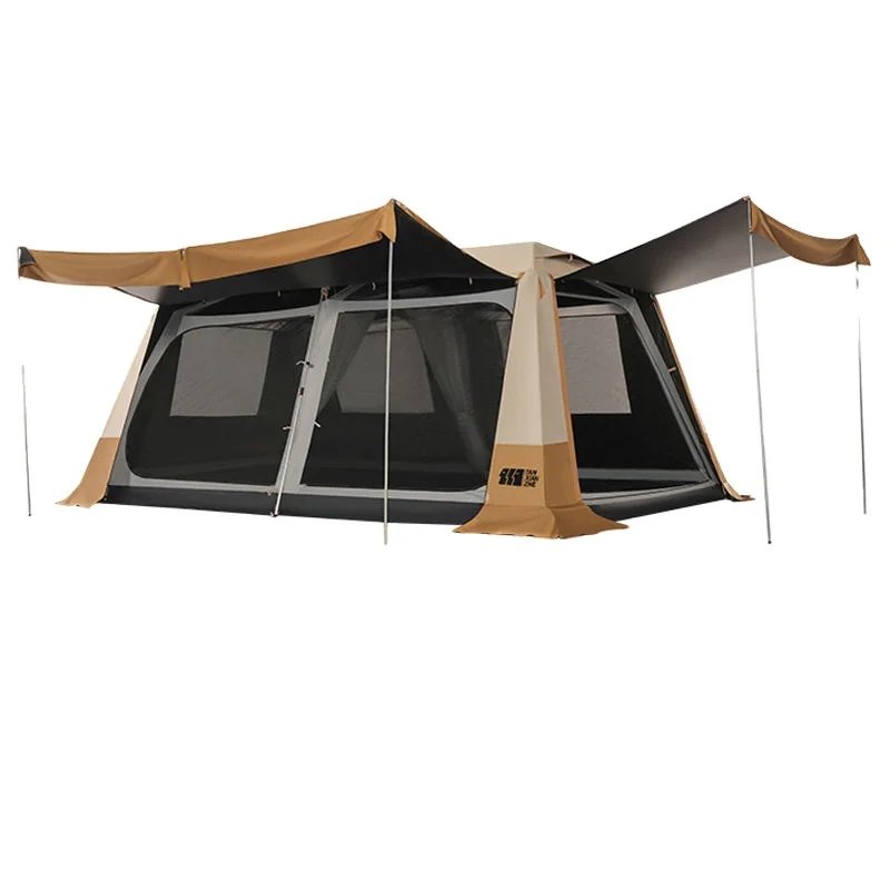 8-10 Persons Large House Tent Two Rooms One Hall Camping Luxury Capacity - £680.42 GBP