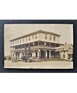 1925 antique MOOSE RIVER HOUSE jackman station me RPPC photo cars sign id&#39;d - $48.02