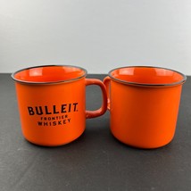 Bulleit Bourbon Orange Frontier Whiskey Ceramic Coffee Cup Mug Set - $24.74