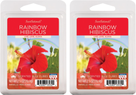 Scentsational Scented Wax Cubes 2.5oz 2-Pack (Rainbow Hibiscus) - £8.64 GBP