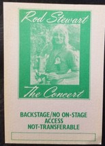 Rod Stewart The Concert - Vintage Original 1970&#39;s Real Backstage Pass - $20.00