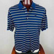 Bobby Jones Player Blue Multicolor Striped Golf Golfing Men&#39;s XL Polo Shirt - $22.49