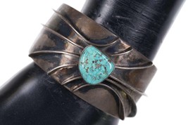 Drew M Ruiz Modernist Navajo Sterling/Turquoise Cuff bracelet - £356.11 GBP