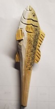 Trout Wooden Pen Hand Carved Wood Ballpoint Hand Made Handcrafted V17 - $7.95
