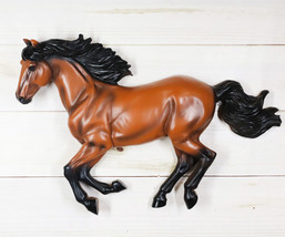 Ebros Western Running Brown Chestnut Horse Wall Decor Sculpture 15.5&quot; Wide - £31.16 GBP