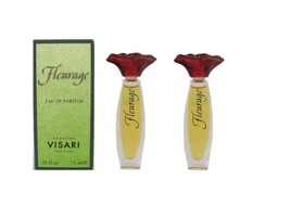 FLEURAGE 2 x 7.5 ml Eau de Parfum Miniature for Women (NIB) By Parfums Visari - £15.62 GBP