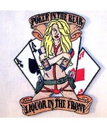 POKER LIQUOR CARDS EMBRODIERED PATCH jacket biker P499 bikers novelty pa... - $5.59 CAD