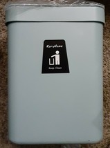 Blue grey 5L,Wall Mounted Bathroom Trash Can With Lid Plastic new in pac... - £7.10 GBP