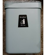 Blue grey 5L,Wall Mounted Bathroom Trash Can With Lid Plastic new in pac... - $8.91