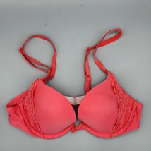 Victorias Secret Very Sexy Push-up Bra 32A Lace Bow Pink Coral - $13.99