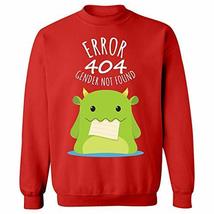 Error 404 Gender Not Found Agender Pronouns - Sweatshirt Red - £43.91 GBP