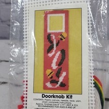 California Country Vintage 80’s Cross Stitch Kit Door Knob Sign Christmas Joy - £11.72 GBP