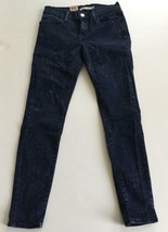 NEW LEVI&#39;s Woman&#39;s 710 Super Skinny Splatter Blue Jeans (28 W x 28 L) - £23.55 GBP