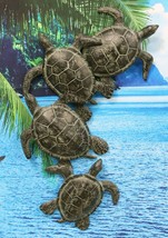 Ebros Large Family of Sea Turtles Wall Sculpture Hanging Plaque 25&quot; High Decor - £113.50 GBP