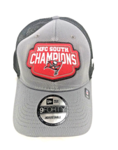 Tampa Bay Buccaneers Hat New Era NFC South Division Champion 9FORTY Snap Gray - $15.20