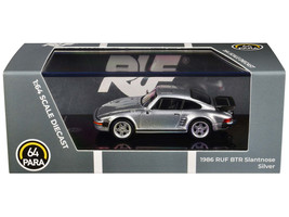 1986 RUF BTR Slantnose Diecast Car Paragon Silver Metallic - $23.94