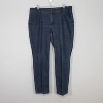 Chico&#39;s Platinum Denim Women&#39;s Jeans Size 2.5 Short Size 14S Straight Mid Rise - £14.22 GBP