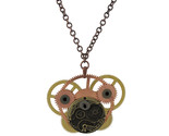 St58 3 tone copper steampunk gears chain necklace 1l thumb155 crop