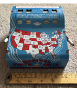 Vintage 1950s WOLVERINE Tin Litho CAPITAL STATE QUIZ GAME Works! Toy Roo... - $1,256.42 MXN
