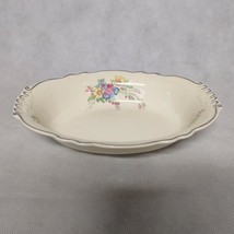 Homer Laughlin Bouquet Oval Vegetable Serving Bowl Virginia Rose 9&quot; - £23.55 GBP