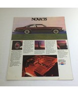 1975 Nova LN by Chevrolet Work Sheet Dealership Car Auto Brochure Catalog - $9.63 CAD