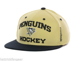 Pittsburgh Penguins Reebok M254Z NHL Center Ice FVF  Hockey Cap Hat   S/M - £16.39 GBP