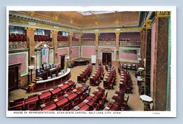 House of Representatives State Capitol Salt Lake City Utah UT UNP WB Postcard M1 - £2.28 GBP