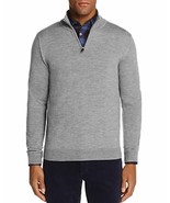 The Men&#39;s Store Designer Quarter-Zip Merino Wool Sweater in Med Grey-2XL - $828.29 MXN