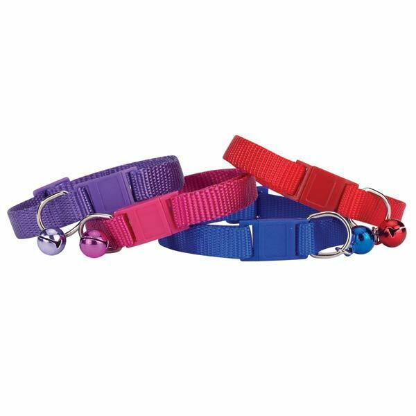 Cat Collar Bulk Packs Breakaway Safety Buckle Jingle Bell Pet Rescue Vet clinic