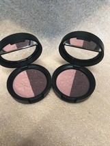2 Laura Geller baked Impressions eye shadow duo Fine Wine .106 oz pink B... - $15.99