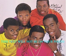 New Edition Signed Autograph 8x9 Rp 1984 Photo Bobby Brown Bell + Cool It Now - £15.75 GBP