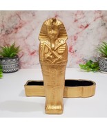 Vintage The Sarcophagus of Tutankhamun – Handmade Ceramic King Tut  9.25... - £52.53 GBP