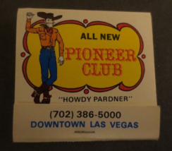 Gold Strike Inn HOTEL/CASINO Pioneer Club Downtown Las Vegas Matchbooks Full - £5.84 GBP