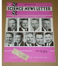 Neil Armstrong Science News Letter Vintage September 29, 1962 - £27.96 GBP