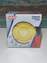 Coleman Waterproof Hands Free Speaker Bluetooth shower camping outdoor Yellow - £12.75 GBP