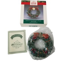 Hallmark Keepsake Ornament Little Frosty Friends Memory Wreath 1990 Vintage Xmas - £10.11 GBP