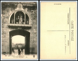 FRANCE Postcard - Saint Malo, La Grande Porte et la Vierge Miraculeuse GG27 - £2.40 GBP