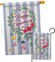 Happy Anniversary - Impressions Decorative Flags Set S115103-BO - $57.97