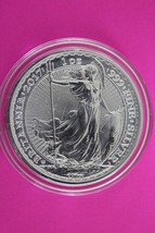 2017 Great Britain £2 Britannia 1 Ounce .999 Silver In Mint Capsule Genu... - $1,164.17 MXN